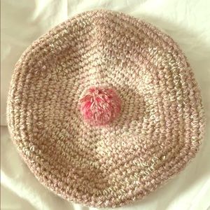 Missoni knit beret. Ombré pink. Made in Italy.